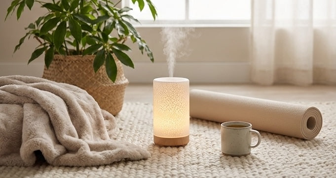 The Ember by Humidly — Crackle Aroma Diffuser, Humidifier & Colour-Changing Night Light